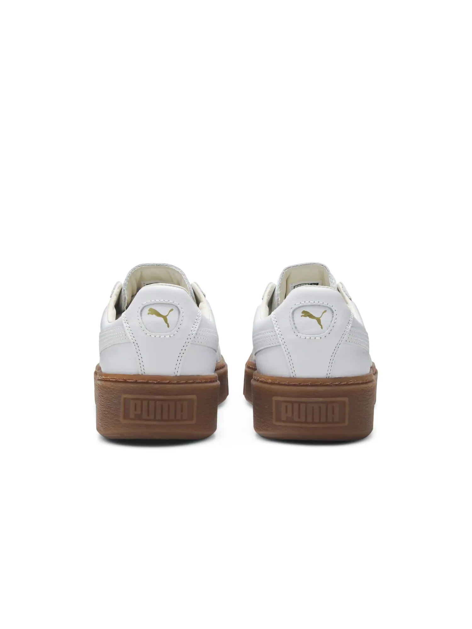 Кроссовки Wmns Basket Platform Core Puma — изображение 6 из 8, белый/белый