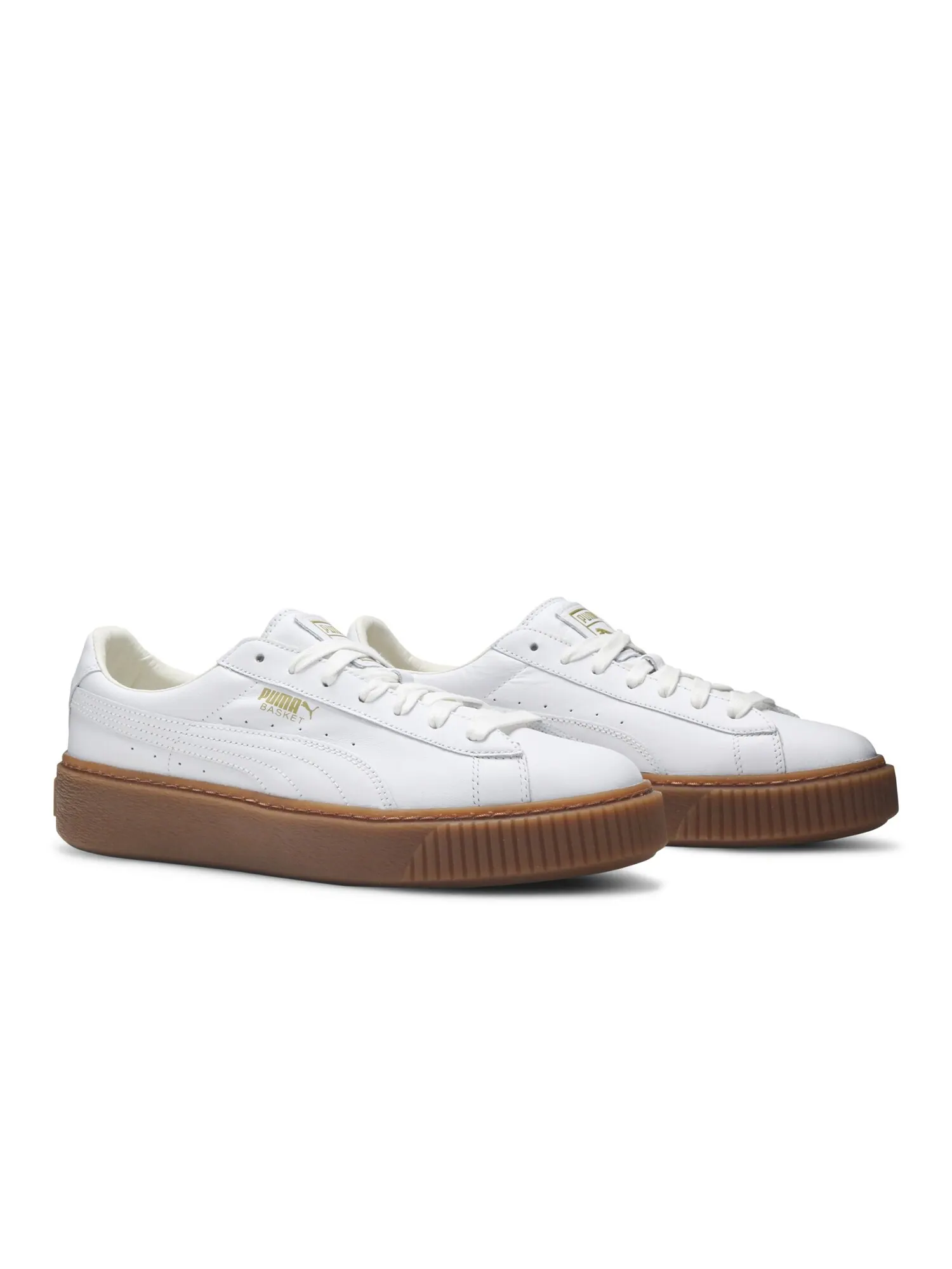 Кроссовки Wmns Basket Platform Core Puma — изображение 8 из 8, белый/белый