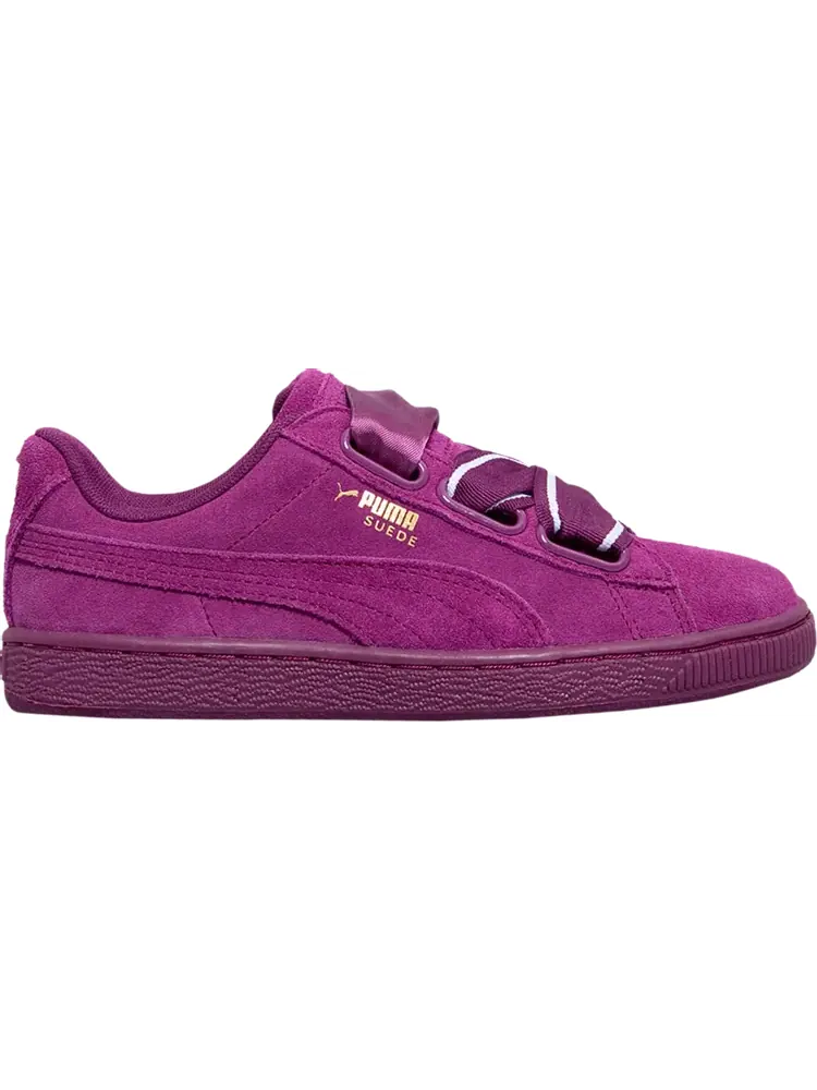 Кроссовки Puma Wmns Suede Heart Satin 2 Dark Purple — изображение 1 из 1, фиолетовый