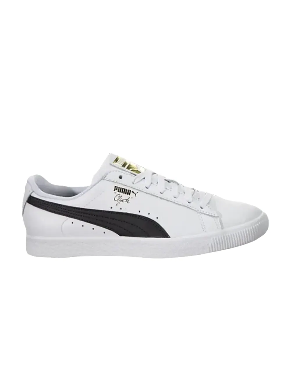 Кроссовки Puma Clyde Core L Foil Jr — изображение 1 из 1, белый/черный