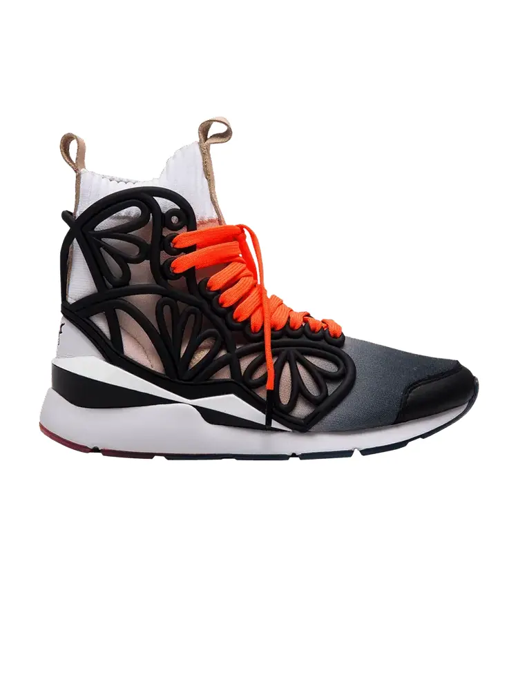 Кроссовки Puma Sophia Webster x Wmns Pearl Cage Mid Fade 'Black Orange' — изображение 1 из 1, белый/черный