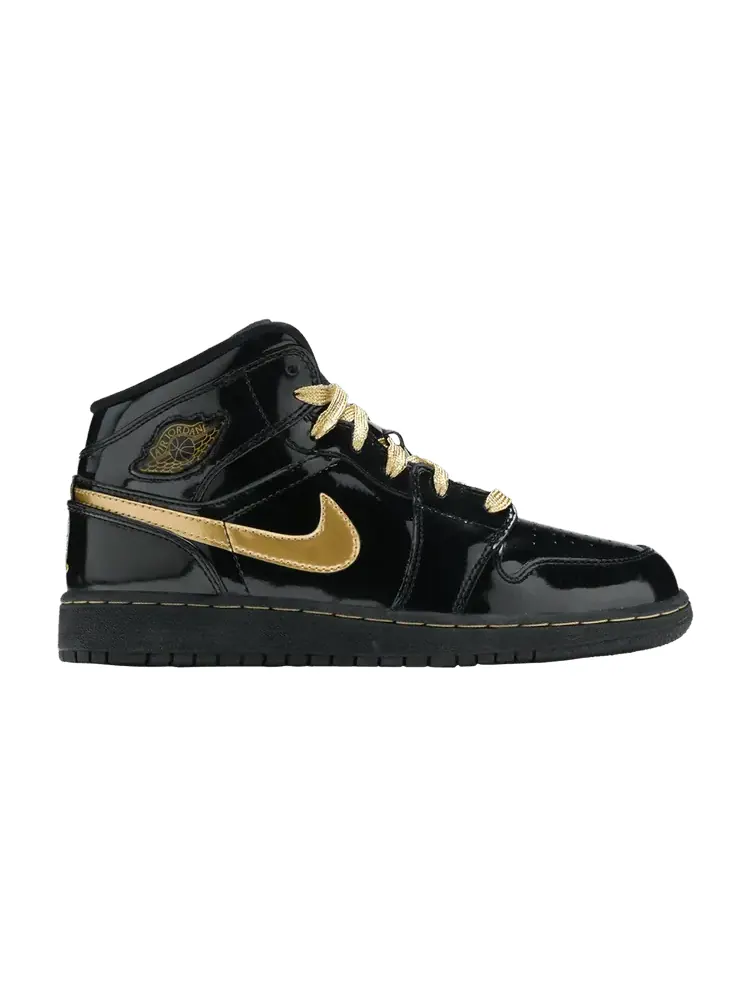 Кроссовки Air Jordan Air Jordan 1 Phat GS 'Black Metallic Gold' — изображение 1 из 9