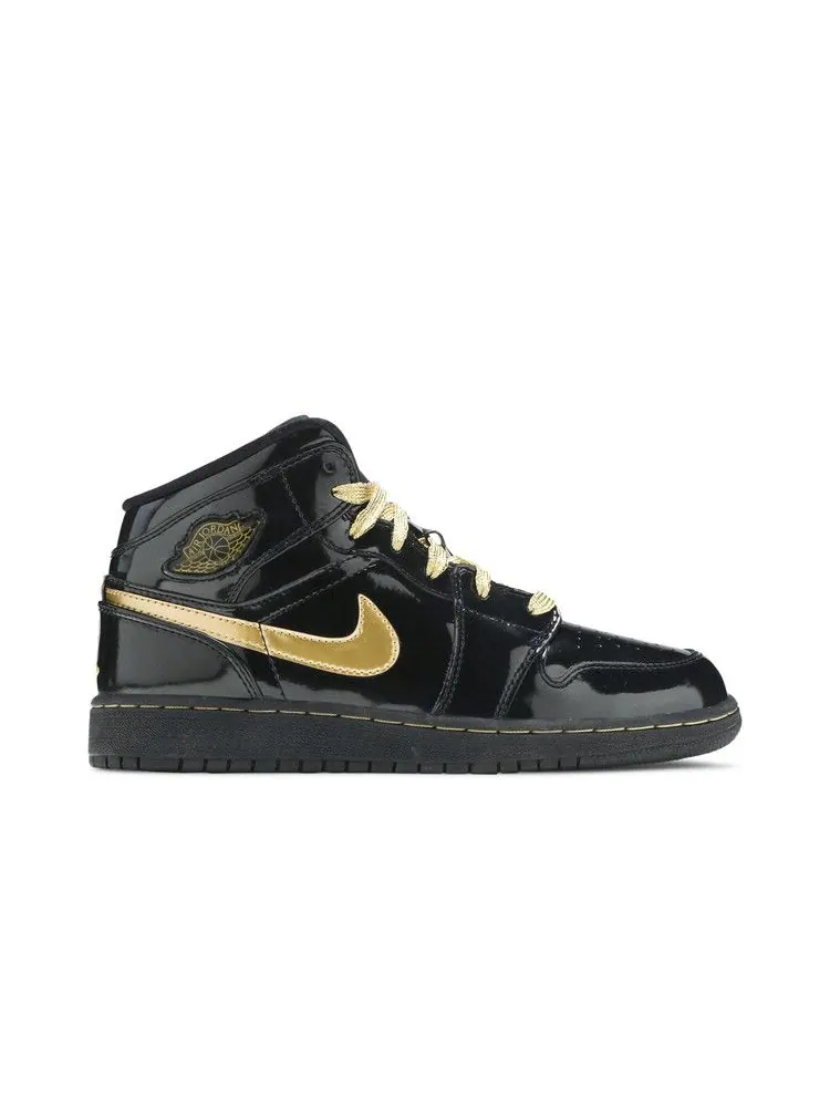 Кроссовки Air Jordan Air Jordan 1 Phat GS 'Black Metallic Gold' — изображение 2 из 9