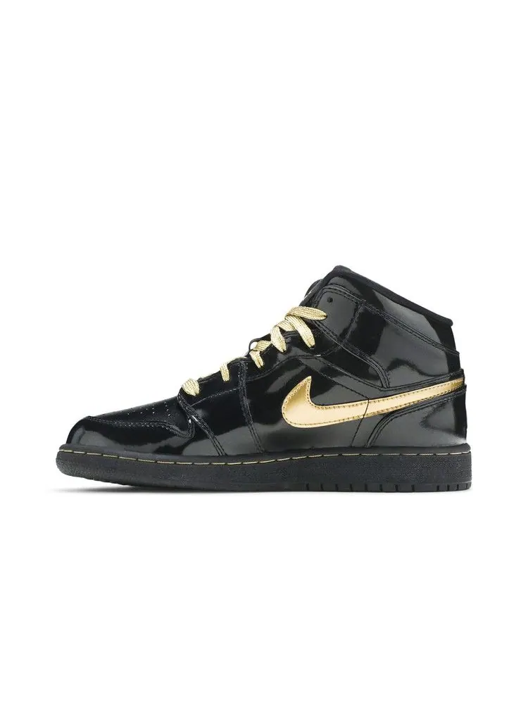 Кроссовки Air Jordan Air Jordan 1 Phat GS 'Black Metallic Gold' — изображение 4 из 9