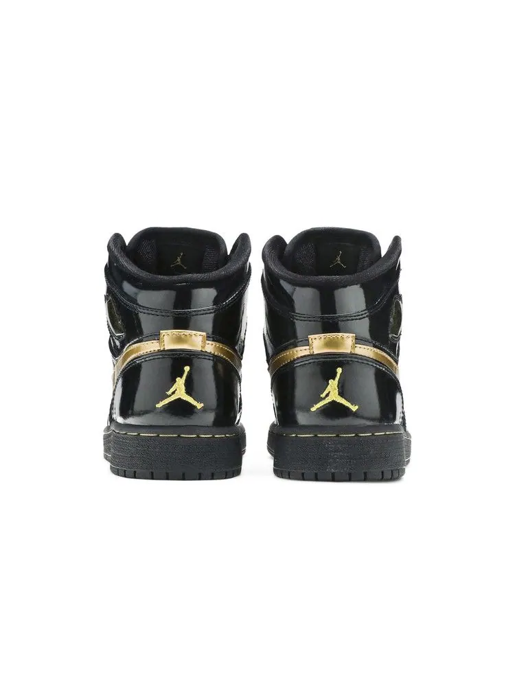 Кроссовки Air Jordan Air Jordan 1 Phat GS 'Black Metallic Gold' — изображение 7 из 9