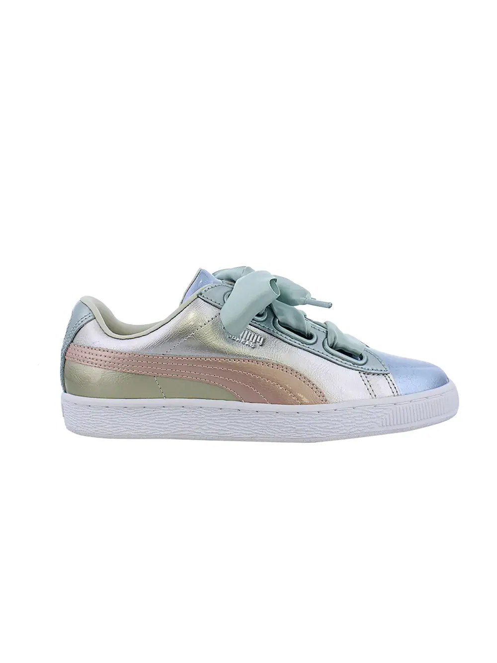 Кроссовки Wmns Basket Heart Bauble FM Puma — изображение 1 из 1, серебряный