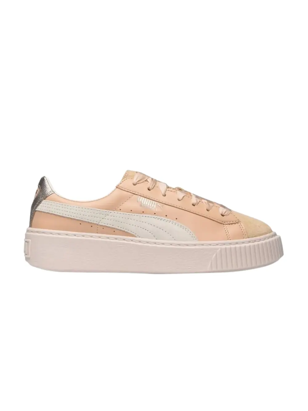 Кроссовки Wmns Basket Platform Up Puma — изображение 1 из 1, бежевый