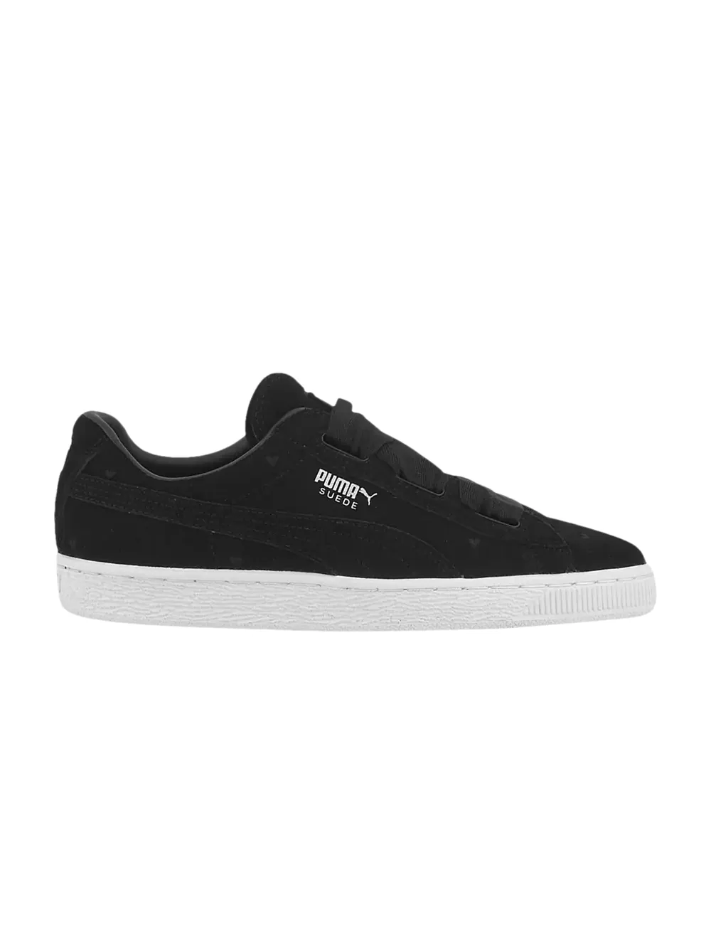 Кроссовки Suede Heart Jr Puma — изображение 1 из 1, черный/черный