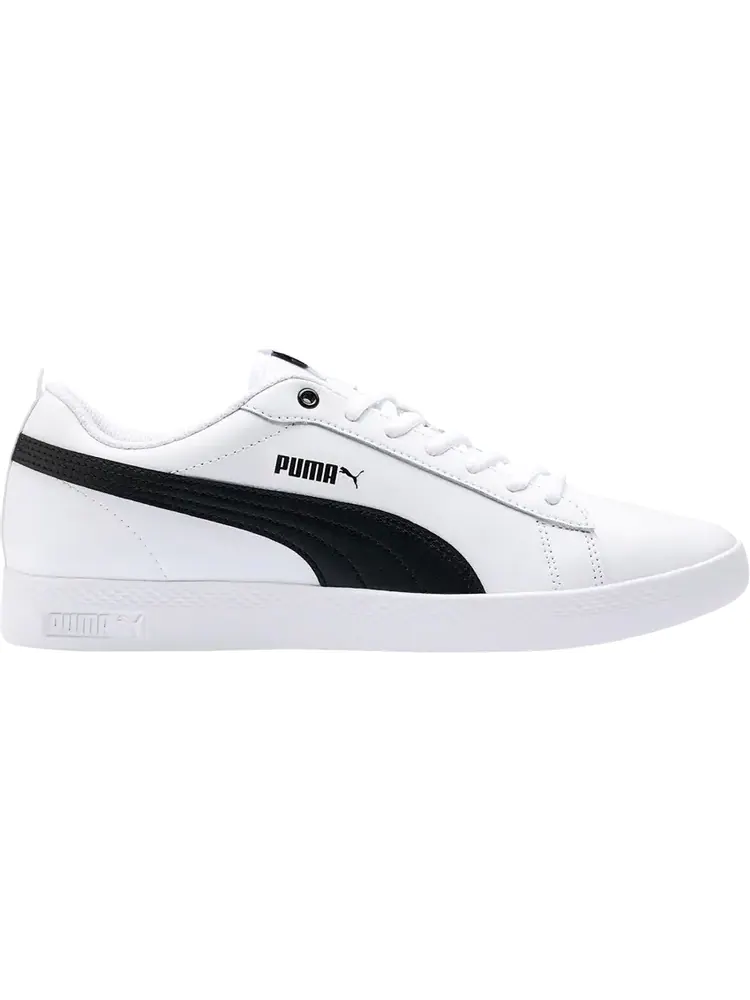 Кроссовки Puma Wmns Smash v2 Leather White Black — изображение 1 из 1, белый