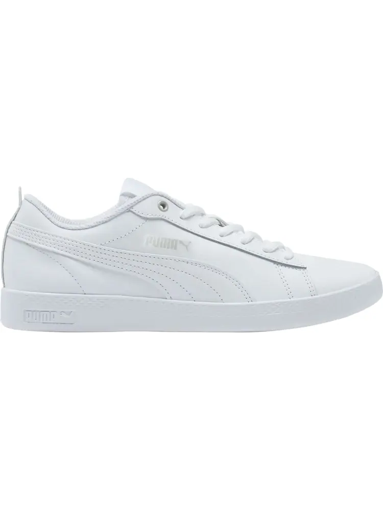 Кроссовки Puma Wmns Smash v2 Leather Triple White — изображение 1 из 1, белый
