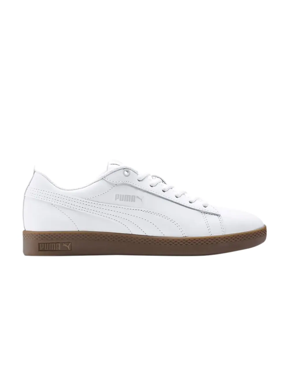 Кроссовки Wmns Smash V2 L Puma — изображение 1 из 1, белый/серый фиолетовый