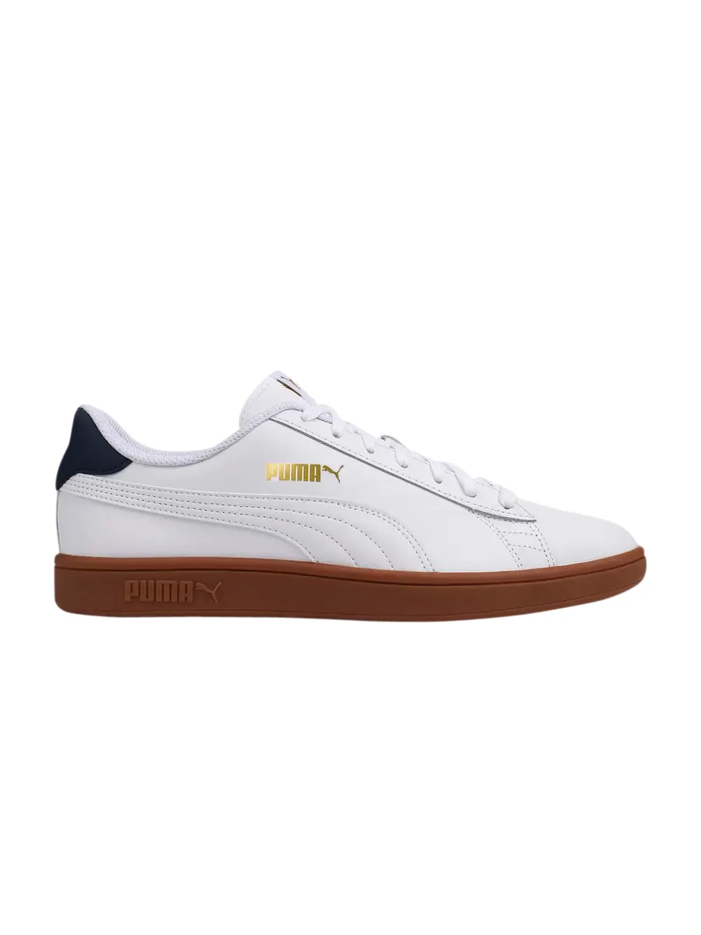 Кроссовки Smash V2 Puma — изображение 1 из 1, белый//золотистый