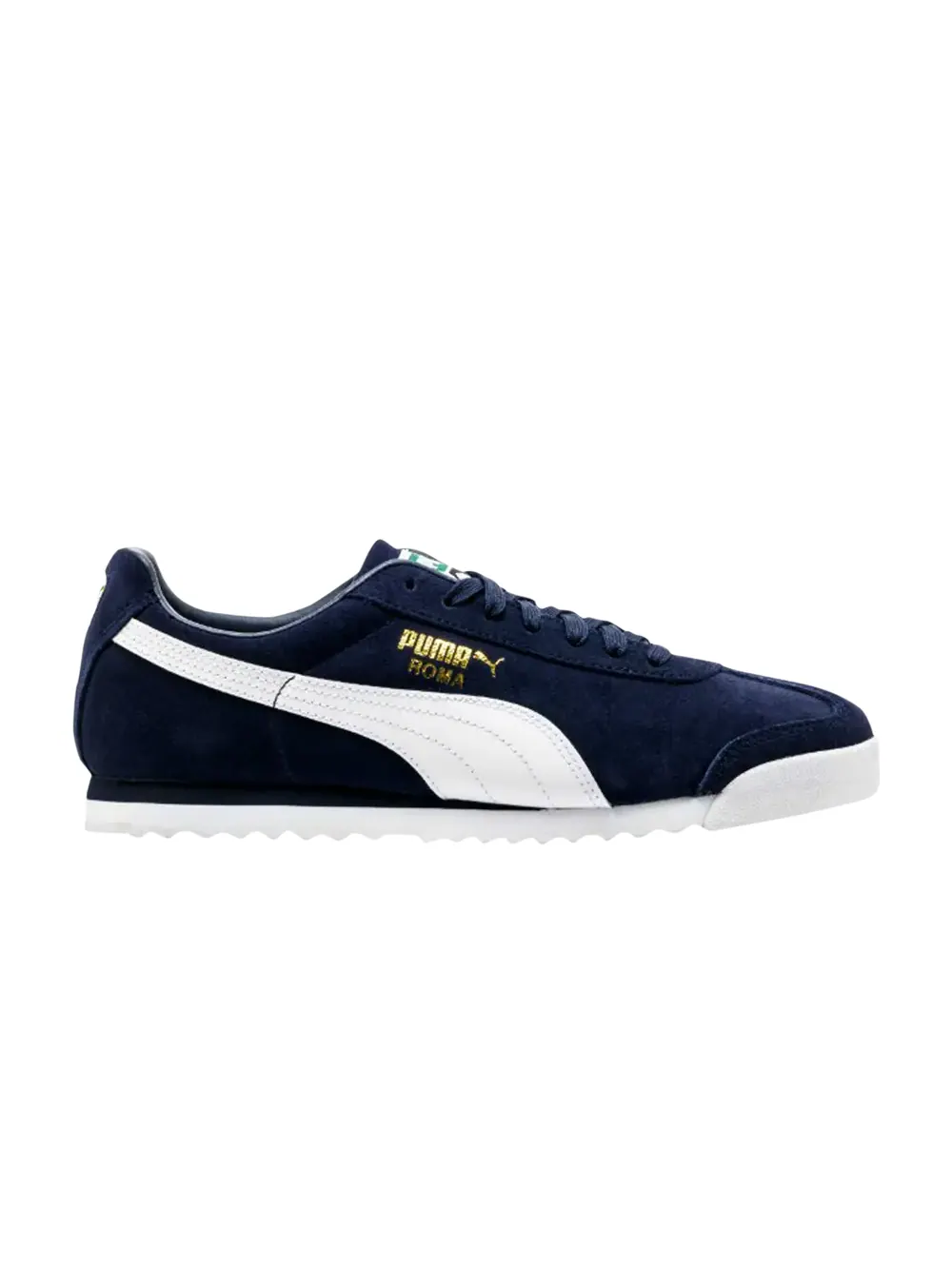 Кроссовки Roma Suede Puma — изображение 1 из 1, белый/золотистый