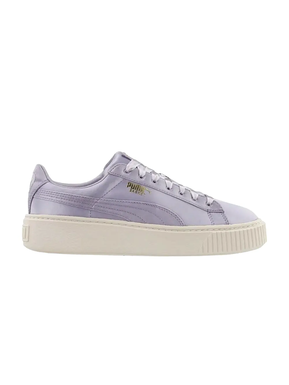 Кроссовки Wmns Basket Platform Puma — изображение 1 из 1, золотистый/белый