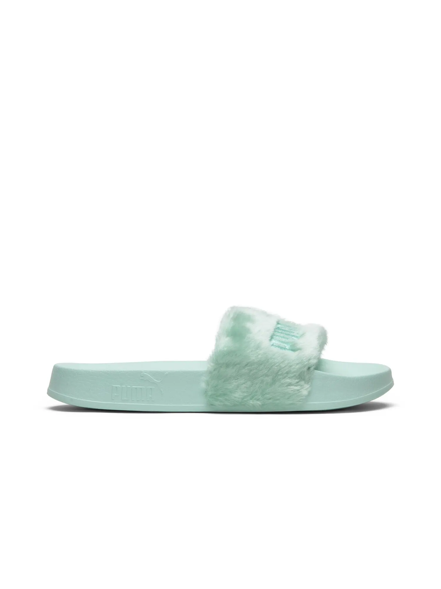 Кроссовки Fenty x Wmns Fur Slide Puma — изображение 1 из 8, серебристый