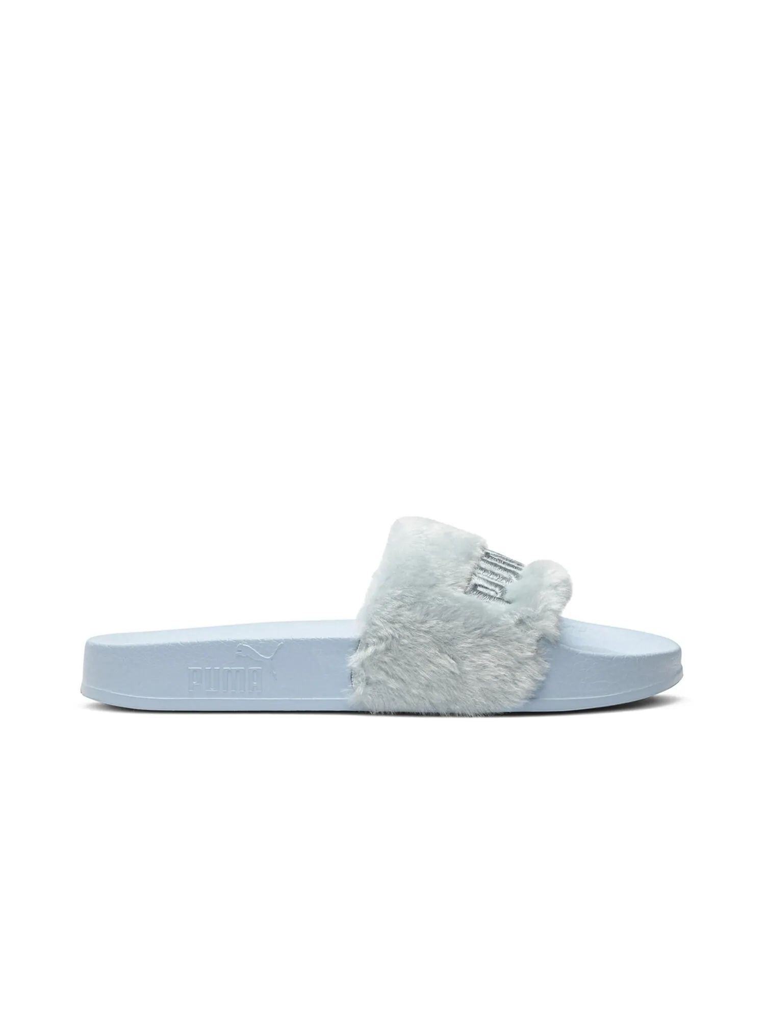 Кроссовки Fenty x Wmns Fur Slide Puma — изображение 1 из 8, синий-серебристый