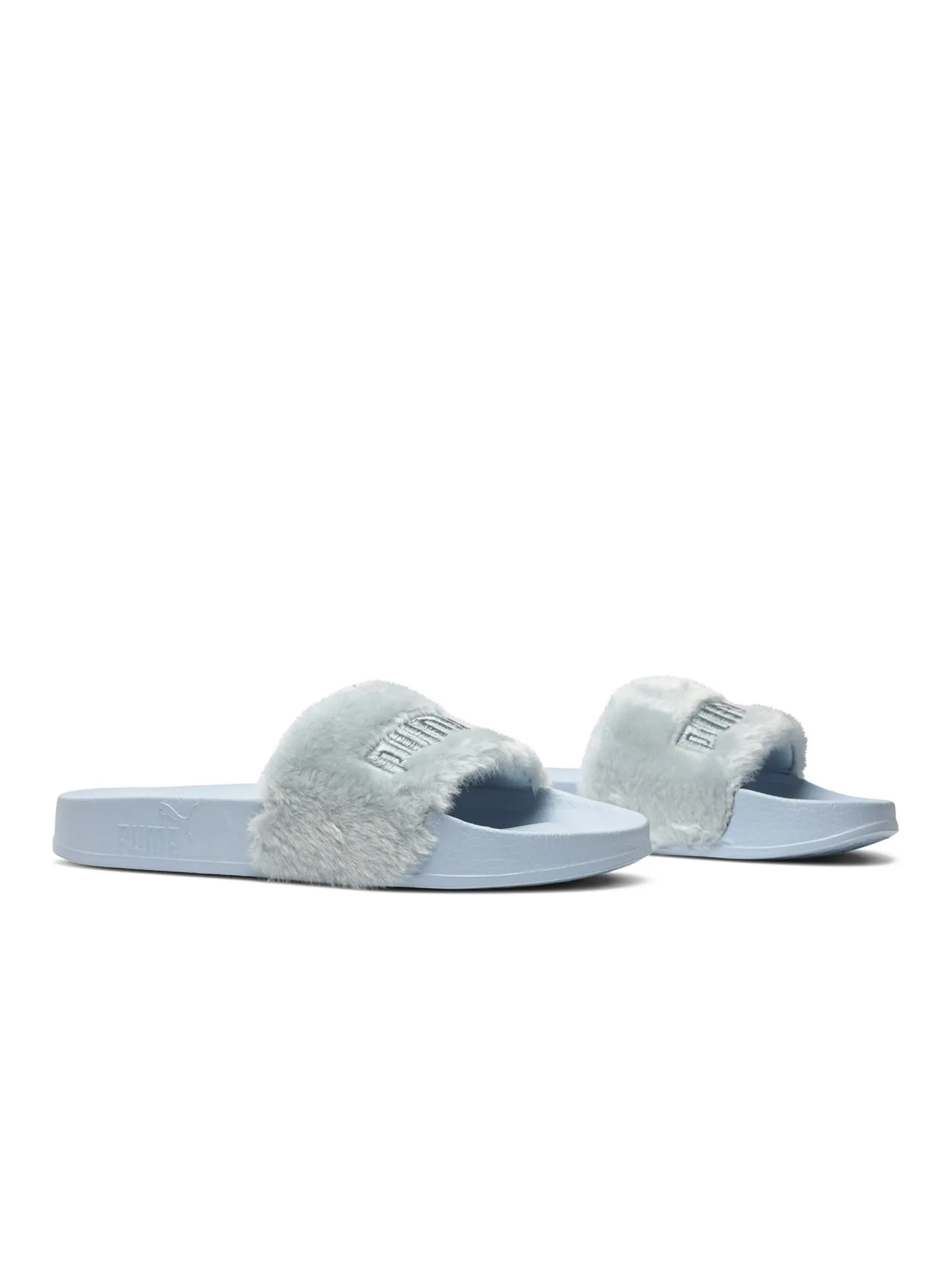 Кроссовки Fenty x Wmns Fur Slide Puma — изображение 8 из 8, синий-серебристый