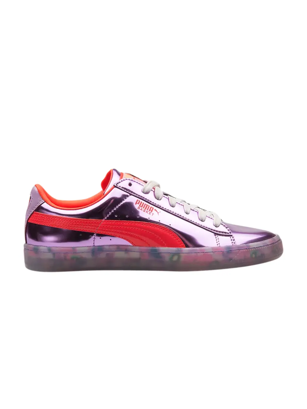 Кроссовки Sophia Webster x Wmns Basket Candy Princess Puma — изображение 1 из 1, металлик розовый