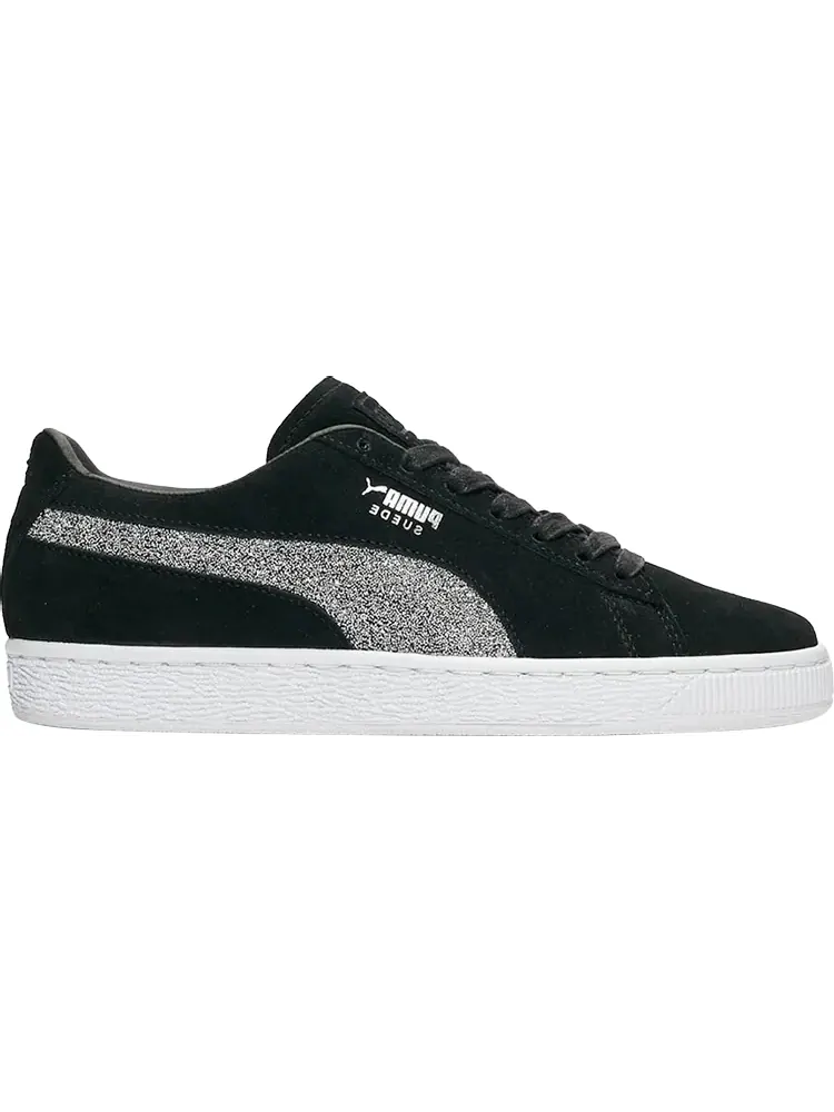 Кроссовки Puma Swarovski x Suede Classic Black Crystal — изображение 1 из 1, серебряный