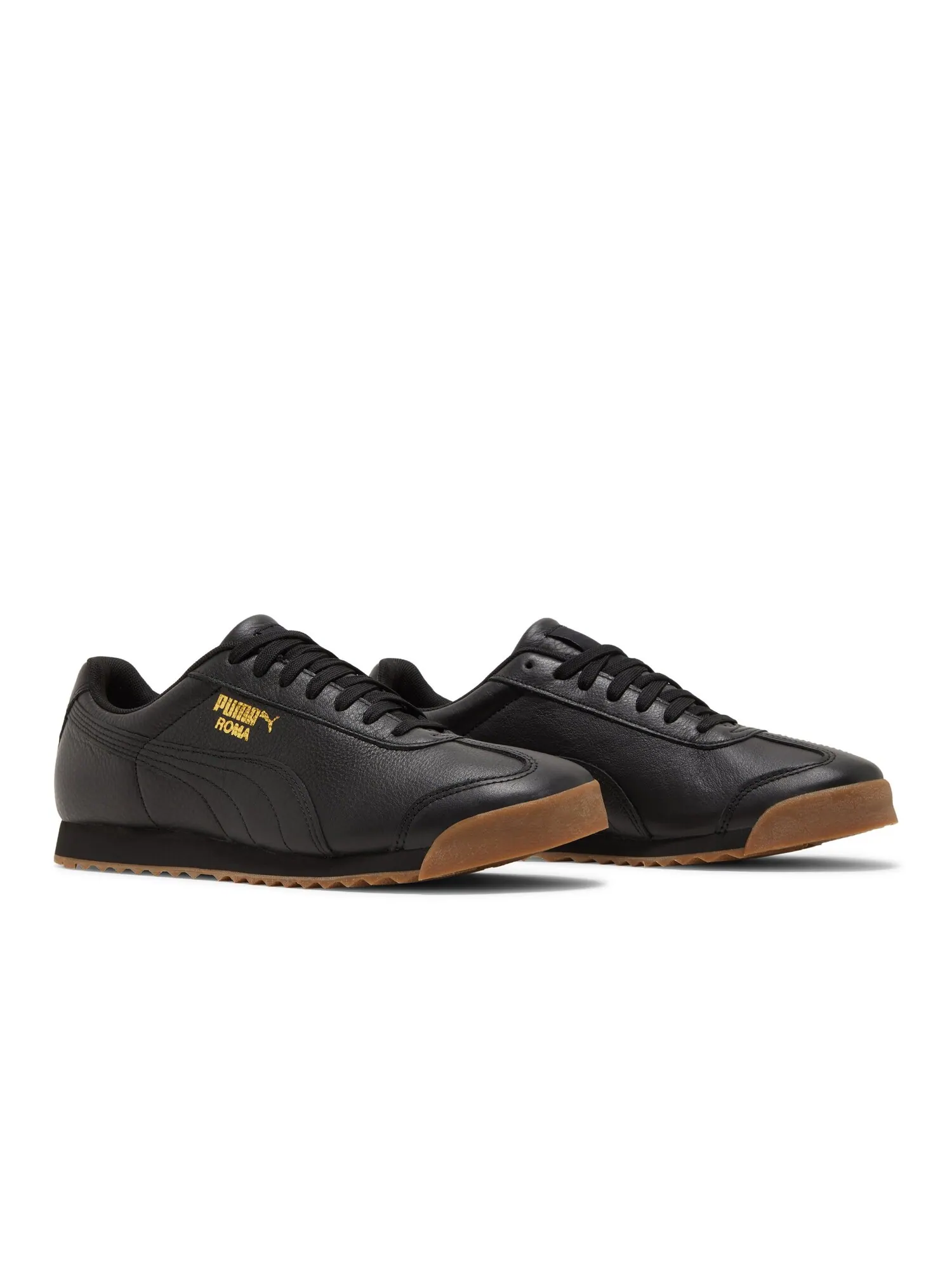 Кроссовки Roma Classic Puma — изображение 8 из 8, черный/золотистый
