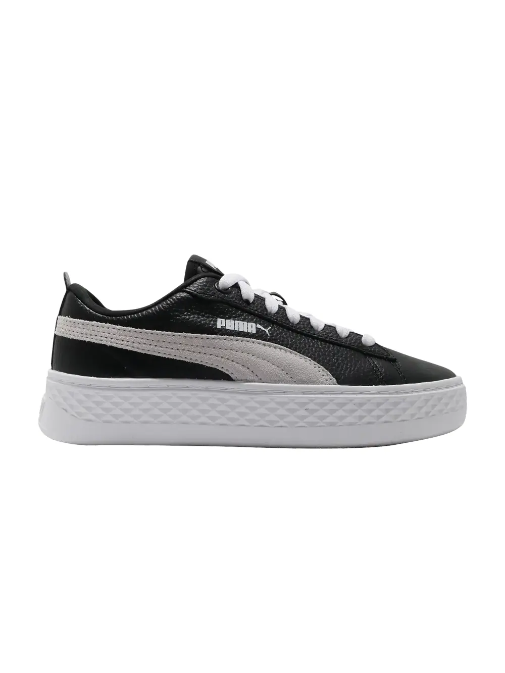 Кроссовки Wmns Smash Platform Leather Puma — изображение 1 из 1, черный/белый