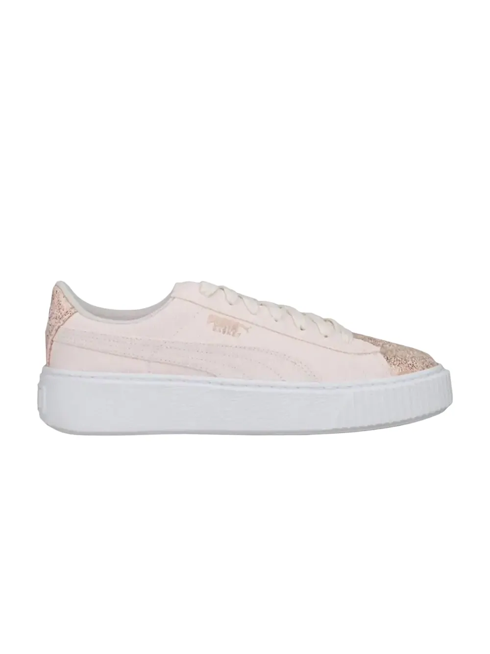 Кроссовки Puma Wmns Basket Platform — изображение 1 из 1, розовый золотистый