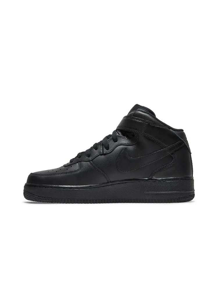 Кроссовки Nike Wmns Air Force 1 '07 Mid 'Black' — изображение 4 из 9, черный/черный