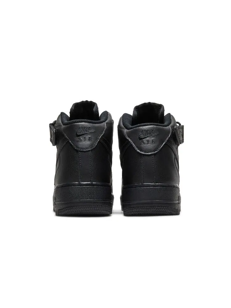 Кроссовки Nike Wmns Air Force 1 '07 Mid 'Black' — изображение 7 из 9, черный/черный