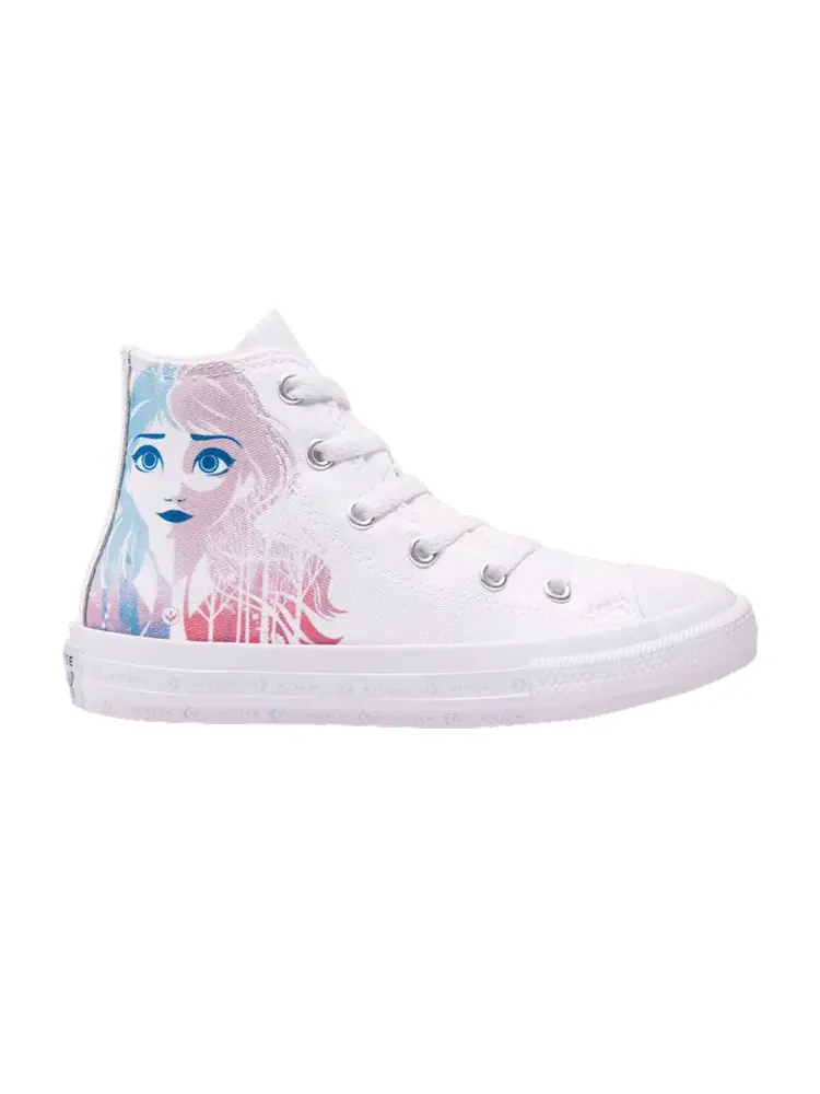 Кроссовки Converse Frozen 2 x Chuck Taylor All Star High PS 'Anna And Elsa' — изображение 1 из 1, белый/мульти-/белый