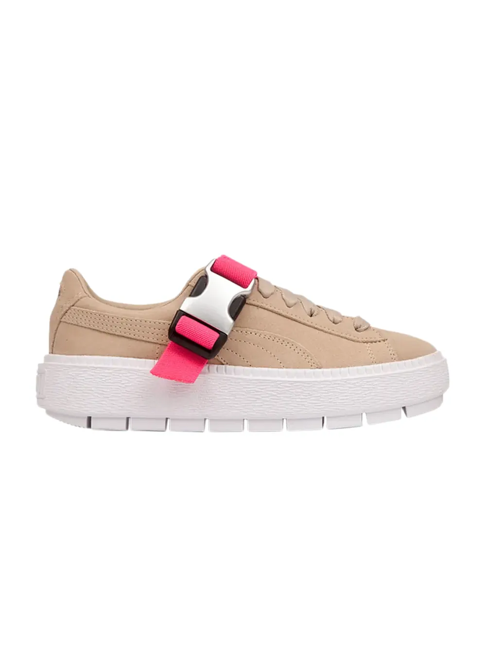 Кроссовки Fenty x Wmns Platform Trace Buckle Puma — изображение 1 из 1, розовый/белый