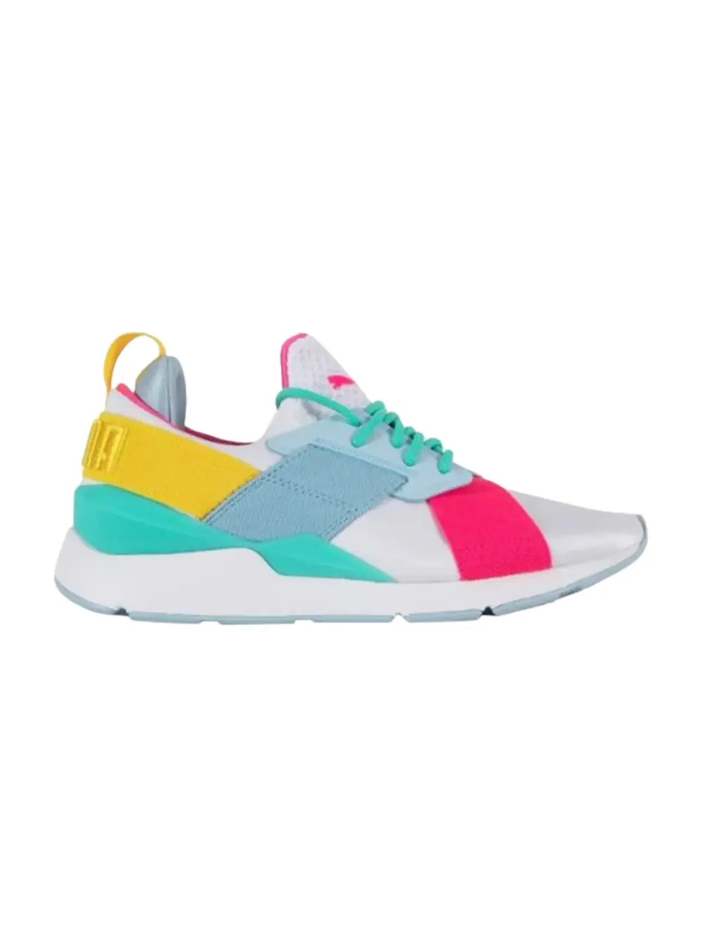 Кроссовки Muse J Puma — изображение 1 из 1, белый//желтый/розовый