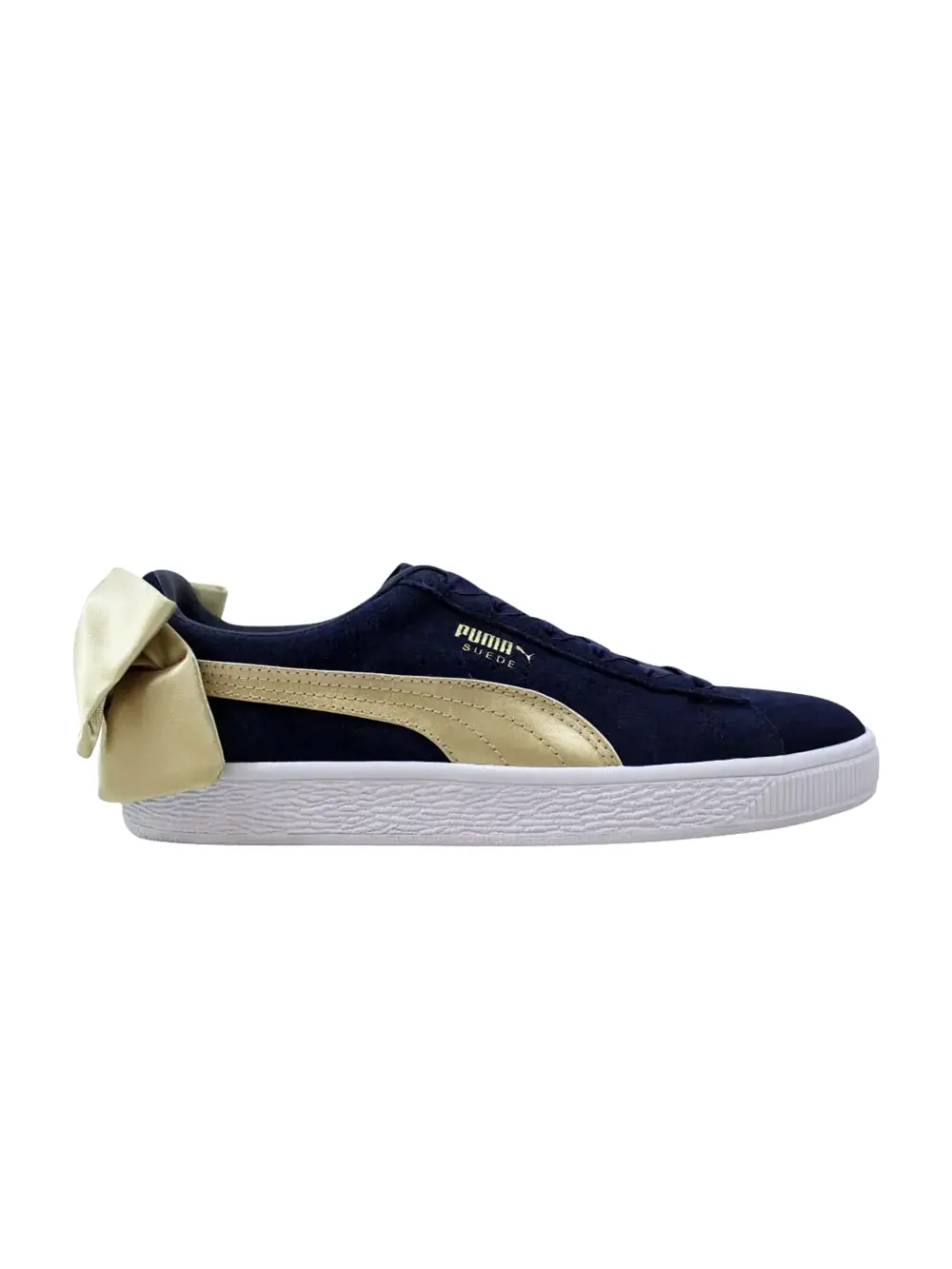 Кроссовки Wmns Suede Bow Varsity Puma — изображение 1 из 1, металлик золотистый
