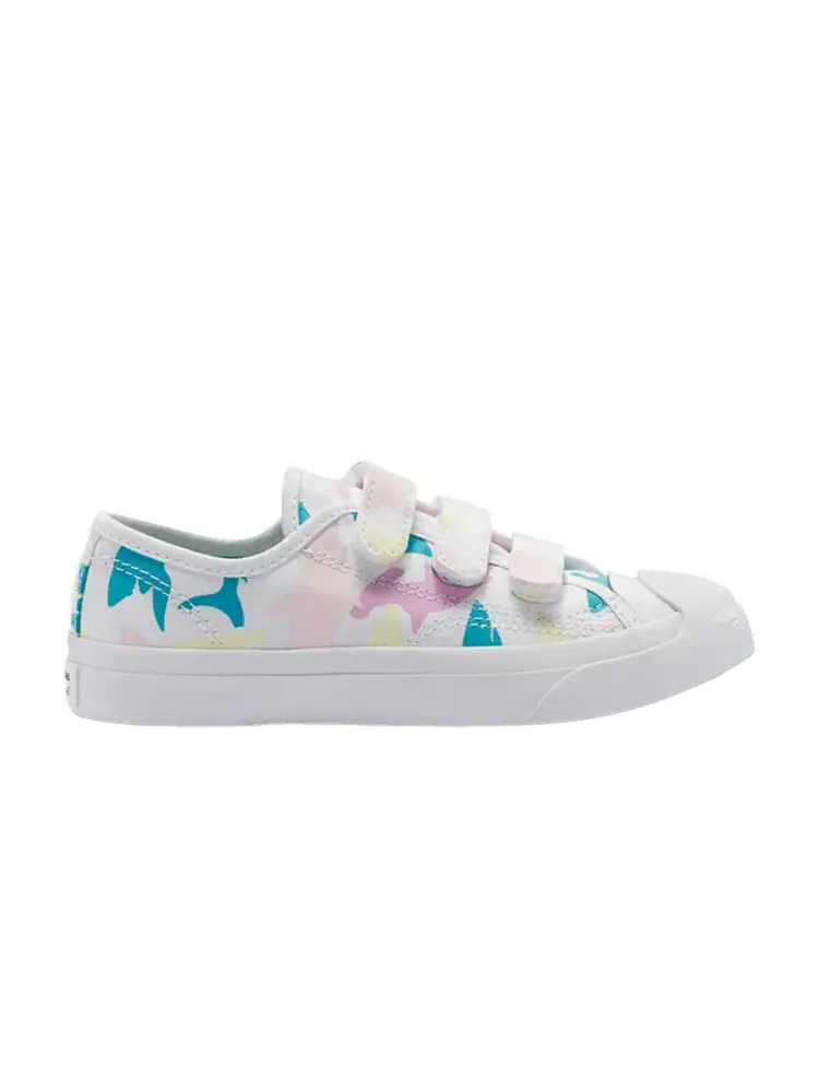 Кроссовки Converse Jack Purcell Low Easy-On PS 'Shark Bite - White' — изображение 1 из 1, белый
