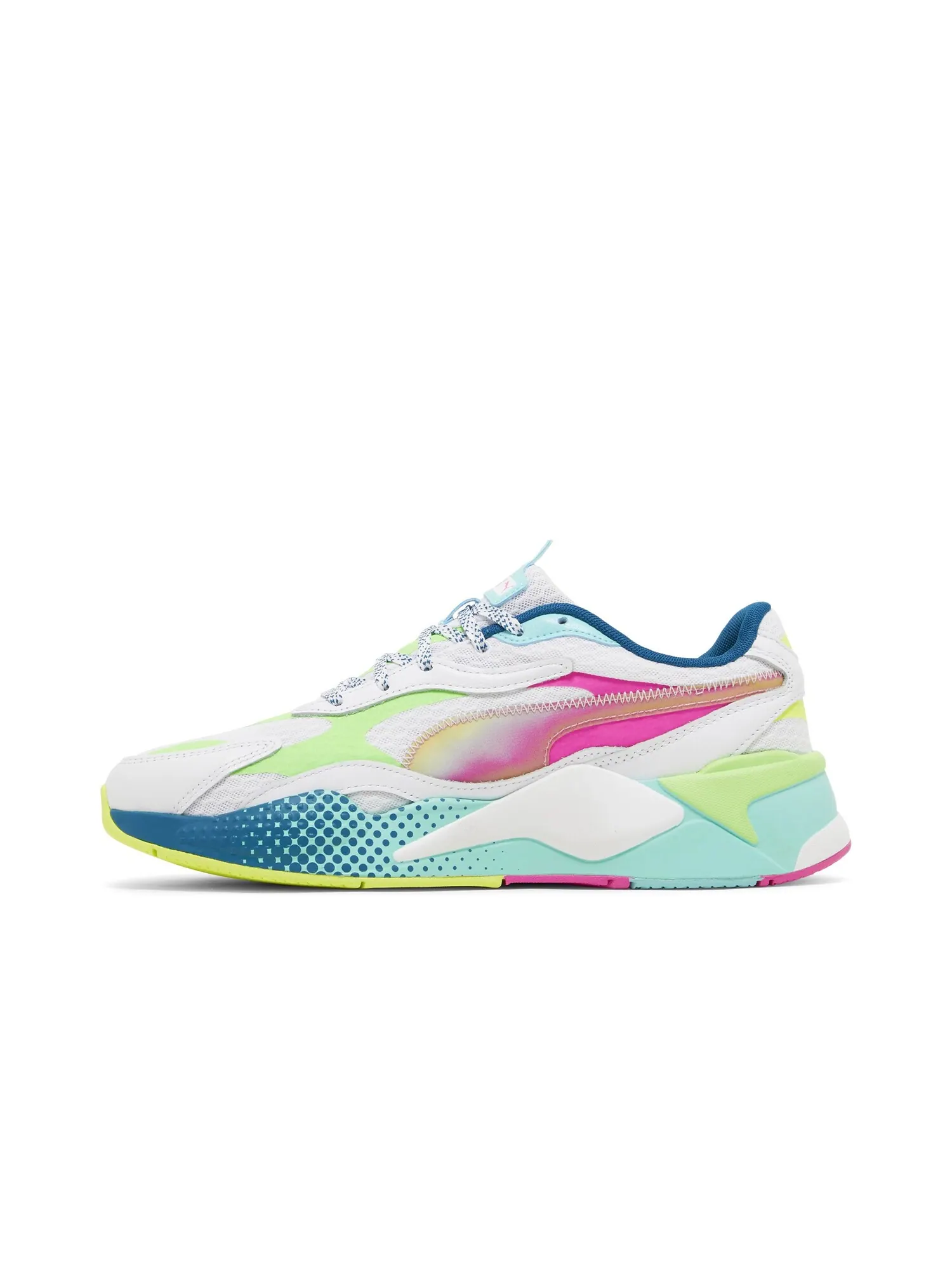 Кроссовки RS-X3 Wave Racer Puma — изображение 3 из 8, белый/зеленый/белый