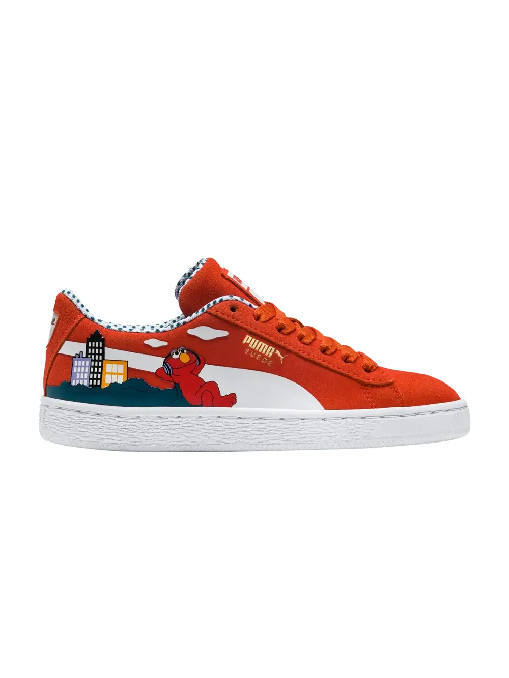 Кроссовки Sesame Street x Suede Jr Puma — изображение 1 из 1, белый