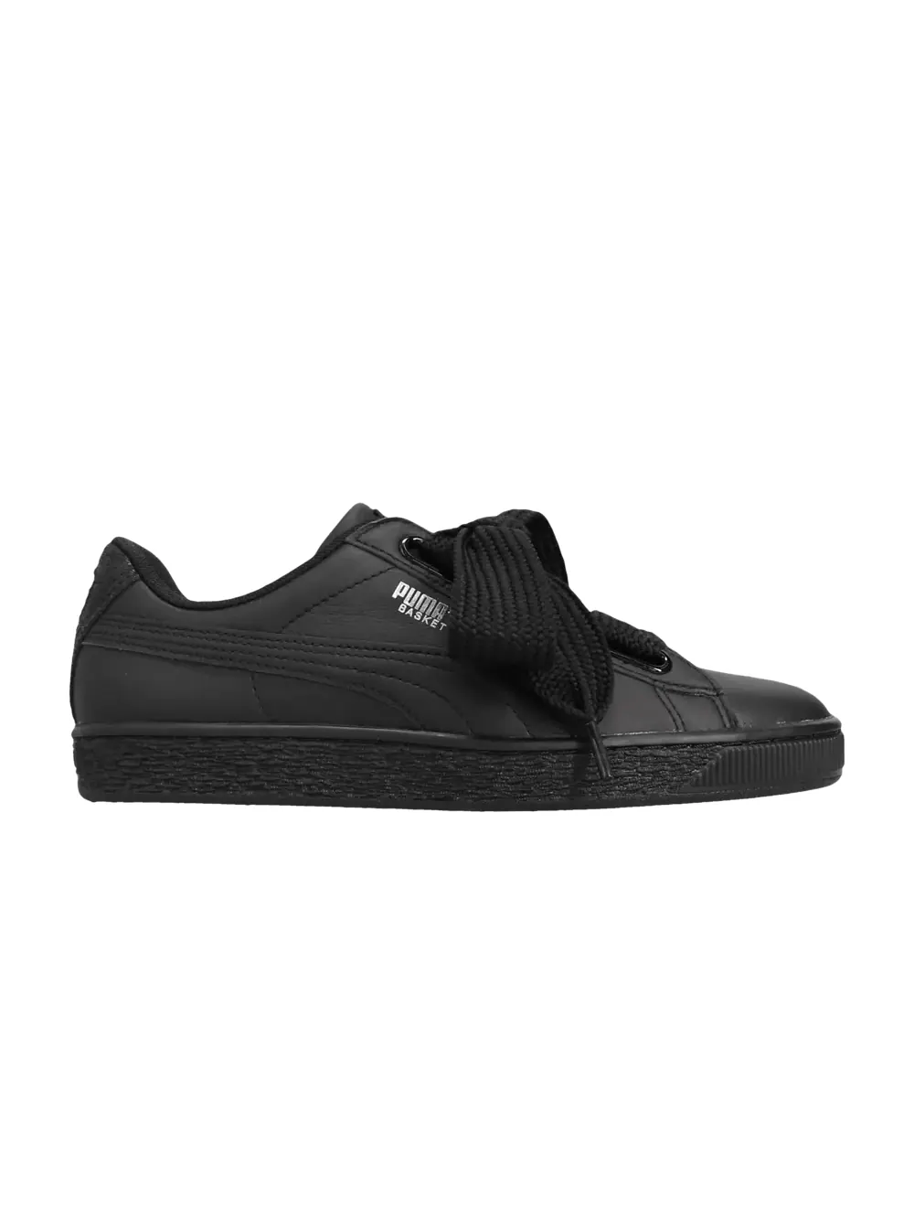 Кроссовки Wmns Basket Heart Puma — изображение 1 из 1, черный/серебристый