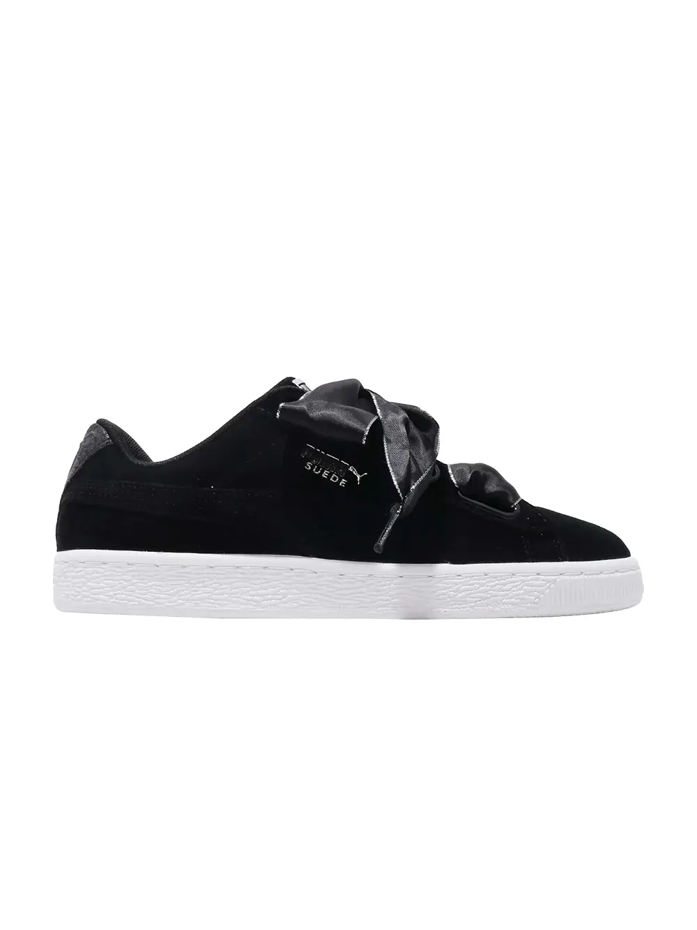 Кроссовки Wmns Suede Heart Galaxy Puma — изображение 1 из 1, черный/серебристый