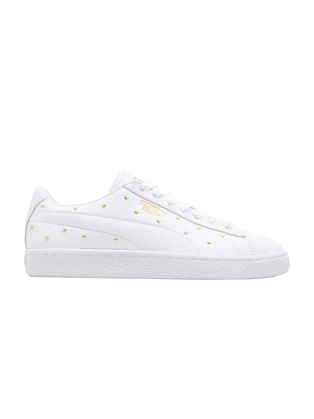 Кроссовки Wmns Basket Studs Puma — изображение 1 из 1, белый/золотистый