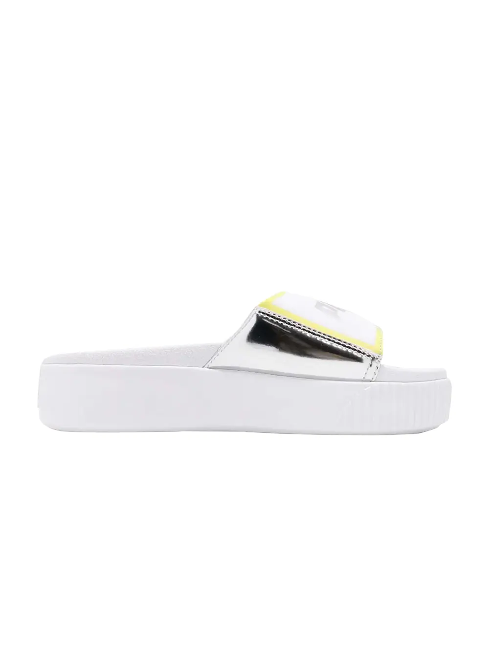 Кроссовки Wmns Platform Slide TZ Puma — изображение 1 из 1, белый/серебристый