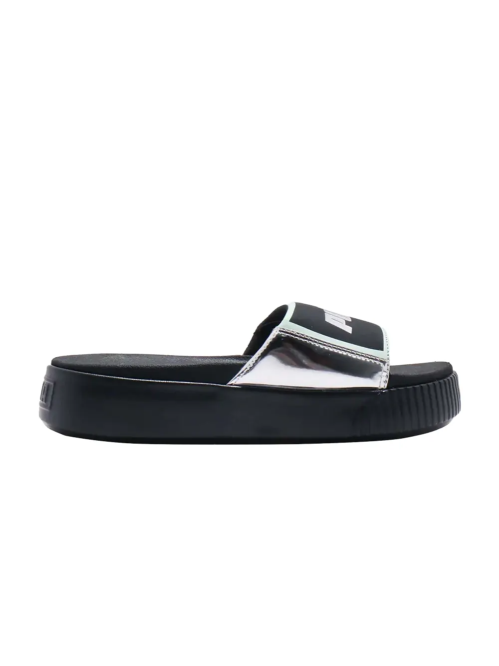 Кроссовки Wmns Platform Slide TZ Metallic Wns Puma — изображение 1 из 1, серебряный