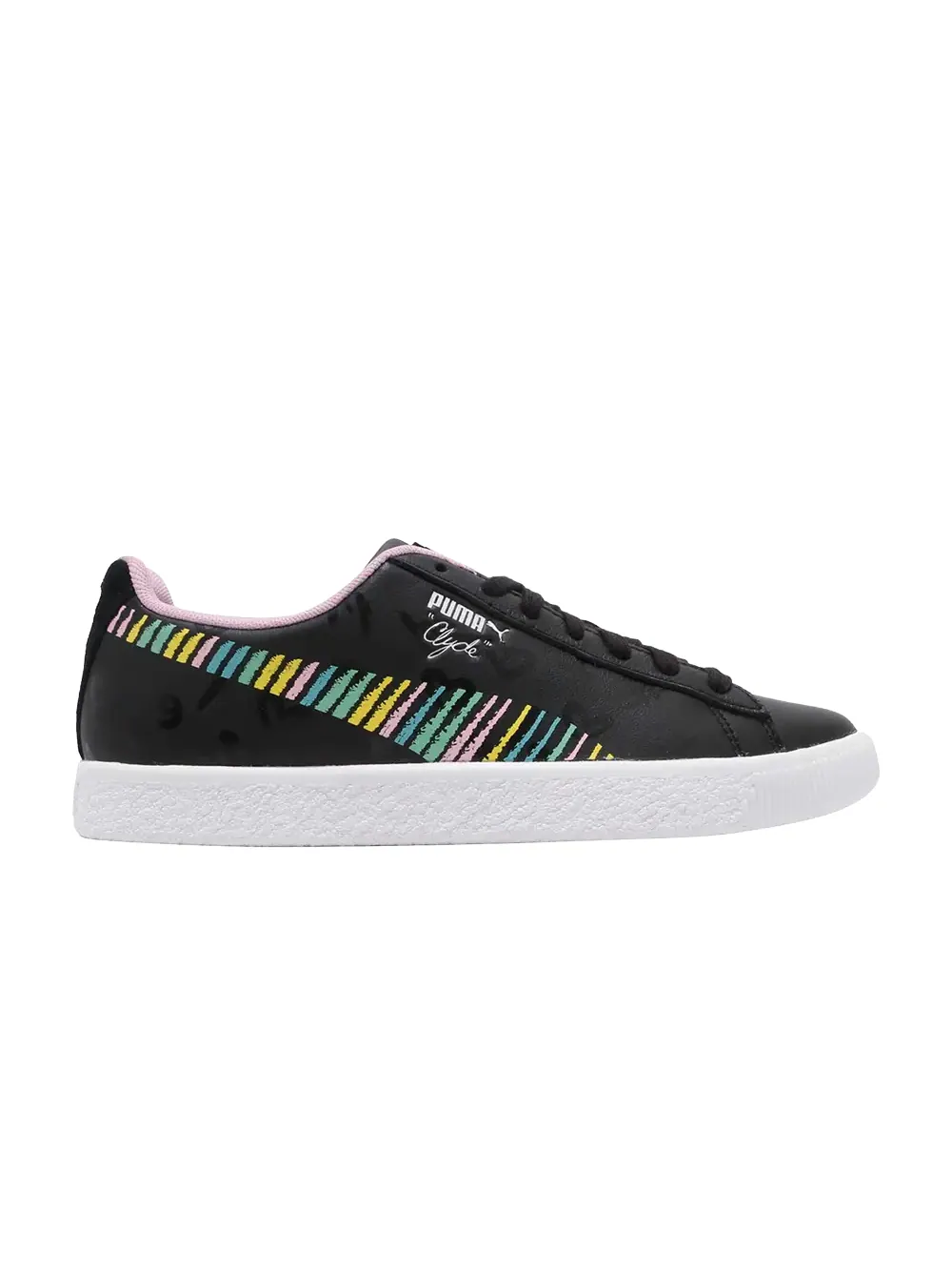 Кроссовки Bradley Theodore x Clyde Puma — изображение 1 из 1, черный/розовый