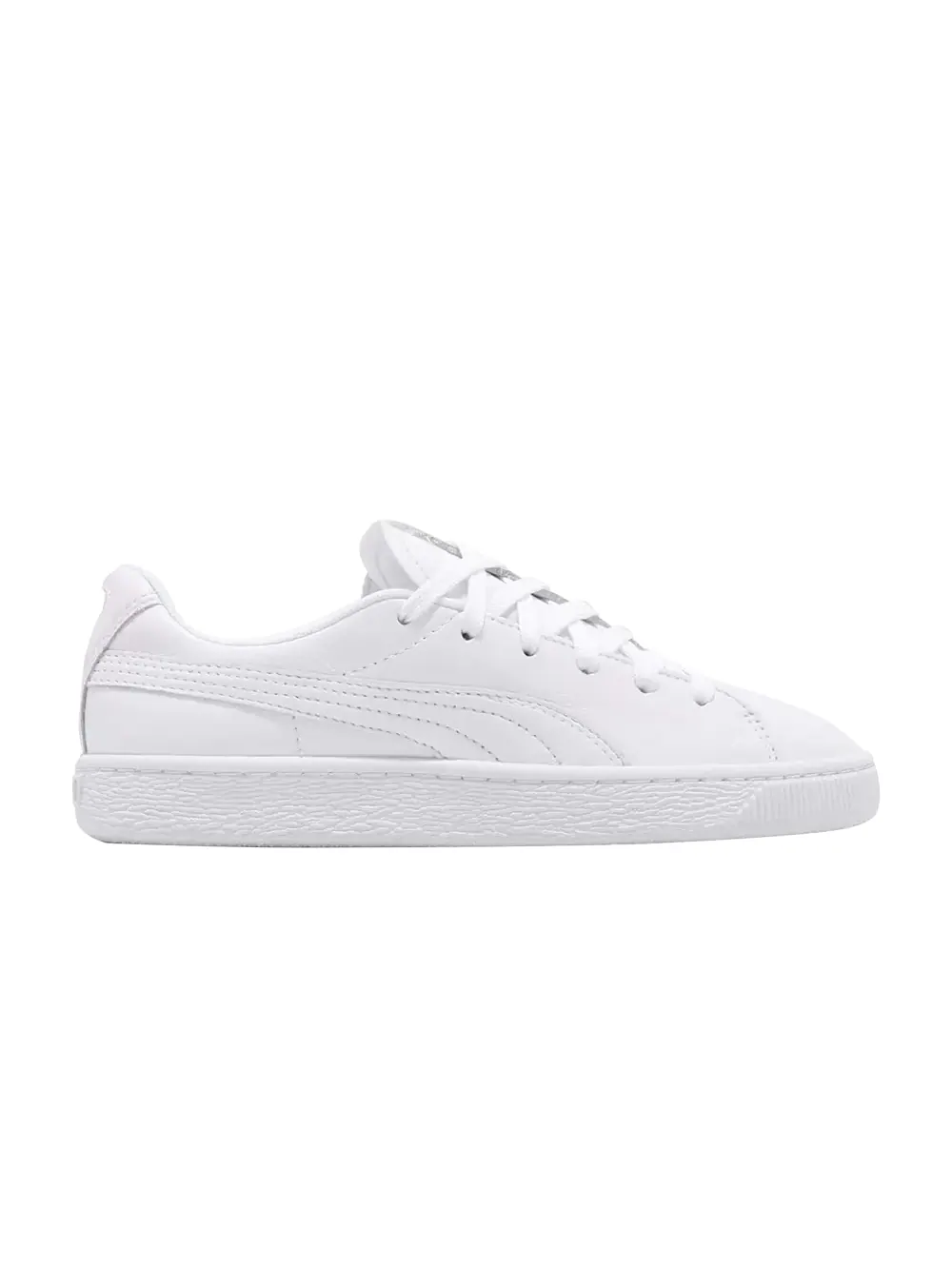 Кроссовки Wmns Basket Crush Emboss Puma — изображение 1 из 1, белый/серебристый