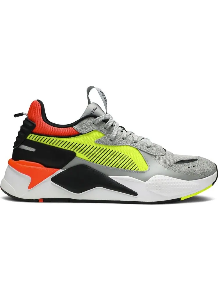 Кроссовки Puma RS-X Hard Drive Grey Yellow Red — изображение 1 из 8, серый