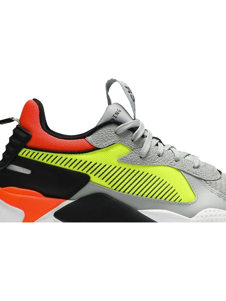 Кроссовки Puma RS-X Hard Drive Grey Yellow Red — изображение 2 из 8, серый