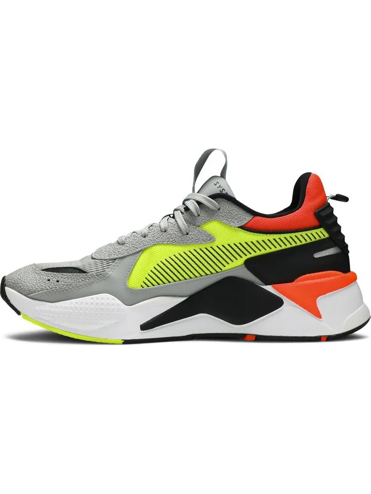 Кроссовки Puma RS-X Hard Drive Grey Yellow Red — изображение 3 из 8, серый