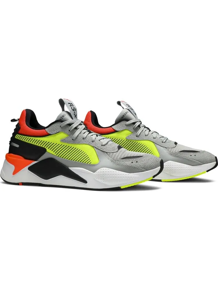 Кроссовки Puma RS-X Hard Drive Grey Yellow Red — изображение 8 из 8, серый