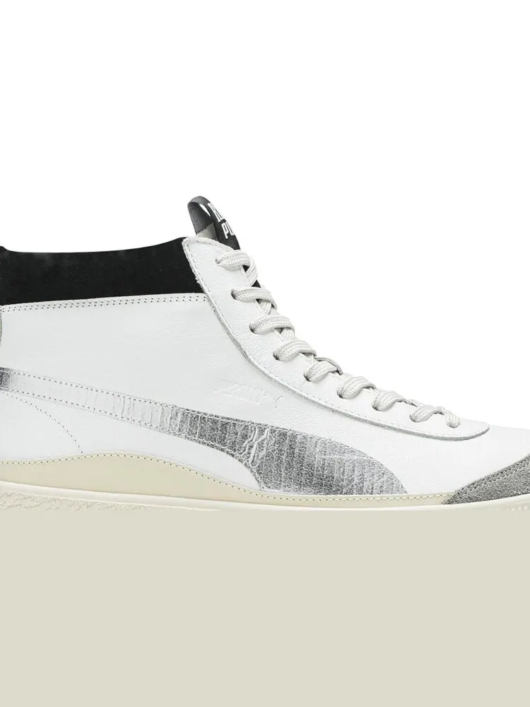 Кроссовки Puma RHUDE x Basket 68 Drizzle — изображение 2 из 8, белый