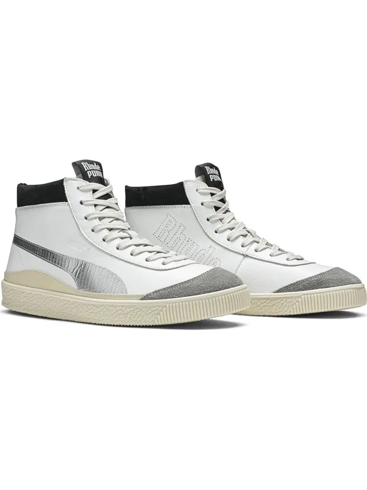 Кроссовки Puma RHUDE x Basket 68 Drizzle — изображение 8 из 8, белый