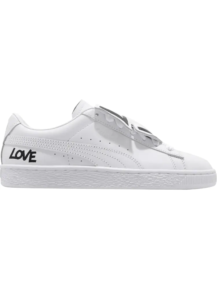 Кроссовки Puma Wmns Basket Badge HNDWRTTN White — изображение 1 из 1, белый