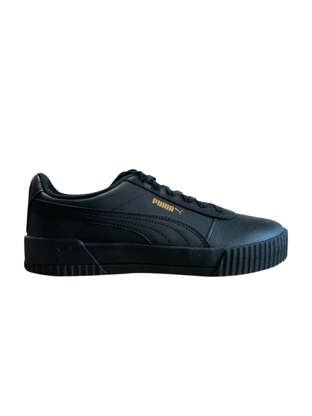 Кроссовки Wmns Carina Leather Puma — изображение 1 из 1, черный/золотистый